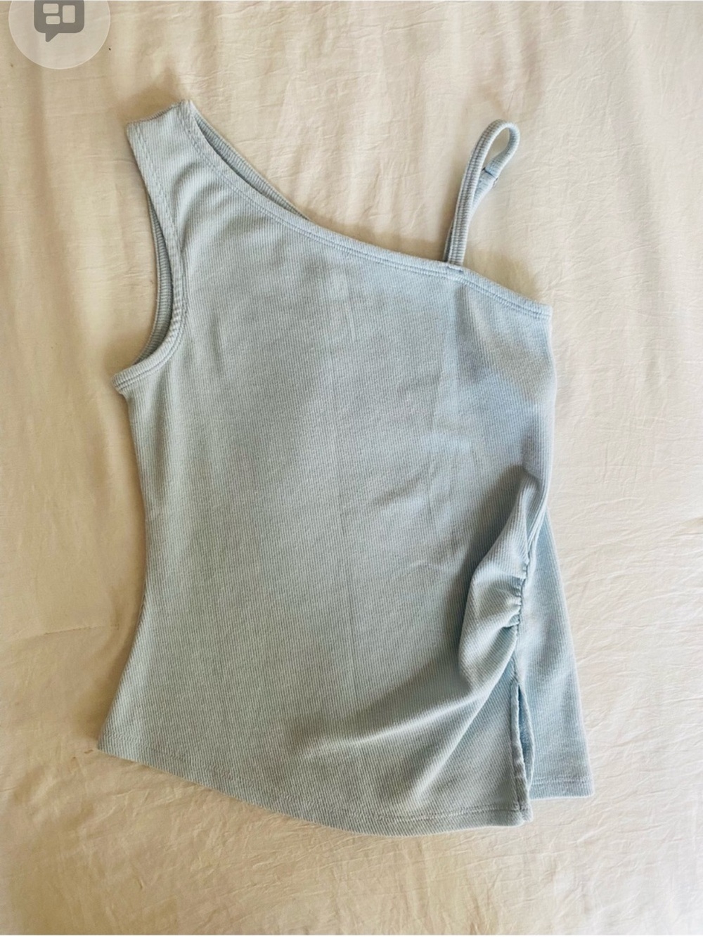 abercrombie kids One-Shoulder Tank Top - Light Blue